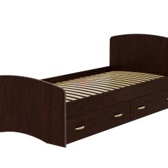 Кровать-6 одинарная с 2-мя ящиками (800*2000) в Александровском - alexsandrovskoe.mebel24.online | фото 3