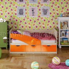 Кровать Бабочки (Оранжевый металлик) 1800 в Александровском - alexsandrovskoe.mebel24.online | фото