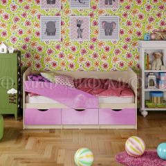 Кровать Бабочки (Сиреневый металлик) 1800 в Александровском - alexsandrovskoe.mebel24.online | фото