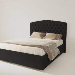 Кровать Берлин с ПМ 1200 (экокожа кольт ч) в Александровском - alexsandrovskoe.mebel24.online | фото 2