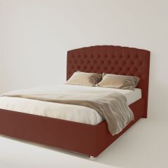 Кровать Берлин с ПМ 900 (велюр бордо) в Александровском - alexsandrovskoe.mebel24.online | фото 2