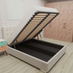Кровать Брауни интерьерная +основание/ПМ/бельевое дно (120х200) в Александровском - alexsandrovskoe.mebel24.online | фото 3