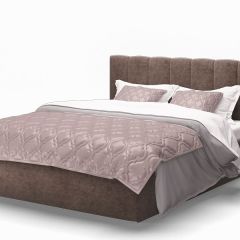 Кровать Элен 1600*2000 Rock 05 (коричневый) в Александровском - alexsandrovskoe.mebel24.online | фото