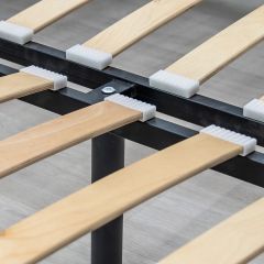 Кровать двойная Оливия 160 + ортопед. основание в Александровском - alexsandrovskoe.mebel24.online | фото 14
