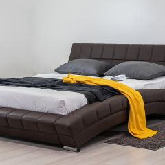 Кровать двойная Оливия 160 + ортопед. основание в Александровском - alexsandrovskoe.mebel24.online | фото