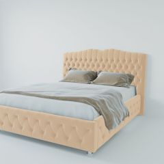 Кровать Нягань с ПМ 900 (экокожа бежевая) в Александровском - alexsandrovskoe.mebel24.online | фото