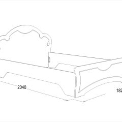 Кровать Ольга-10 МДФ (1600) без основания в Александровском - alexsandrovskoe.mebel24.online | фото 2
