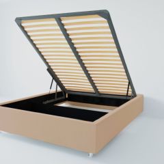 Кровать Подиум с ПМ 1200 (велюр светло-серый) в Александровском - alexsandrovskoe.mebel24.online | фото 2