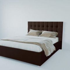 Кровать Венеция без основания 800 (экокожа коричневая) в Александровском - alexsandrovskoe.mebel24.online | фото