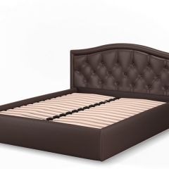 Кровать Стелла 1200 + Основание (Лесмо brown) коричневый в Александровском - alexsandrovskoe.mebel24.online | фото 3