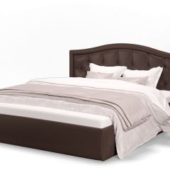 Кровать Стелла 1400*2000 + ПМ (Лесмо brown) коричневый в Александровском - alexsandrovskoe.mebel24.online | фото