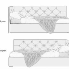 Кровать угловая Виола интерьерная +основание/ПМ/бельевое дно (80х200) в Александровском - alexsandrovskoe.mebel24.online | фото 5