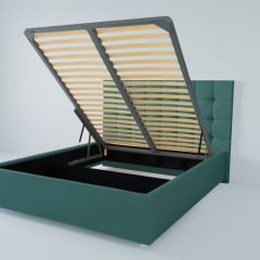 Кровать Венеция с ПМ 900 (велюр бирюзовый) в Александровском - alexsandrovskoe.mebel24.online | фото