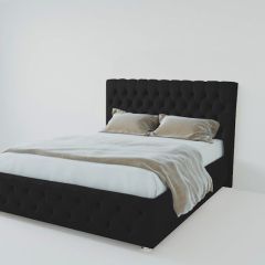 Кровать Версаль с ПМ 800 (экокожа кольт ч) в Александровском - alexsandrovskoe.mebel24.online | фото