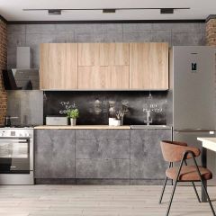 Кухонный гарнитур Асти-дуб сонома 1,8 в Александровском - alexsandrovskoe.mebel24.online | фото