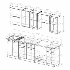 Кухонный гарнитур Ника базис 2400 в Александровском - alexsandrovskoe.mebel24.online | фото 4