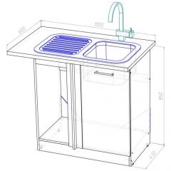 Кухонный гарнитур Паола прайм 1200х1400 мм в Александровском - alexsandrovskoe.mebel24.online | фото 16