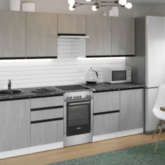 Кухонный гарнитур Сюита мега 2500 мм в Александровском - alexsandrovskoe.mebel24.online | фото