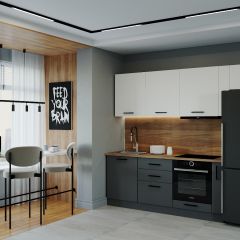 Кухонный гарнитур Вегас 2550 (Стол. 26мм) в Александровском - alexsandrovskoe.mebel24.online | фото