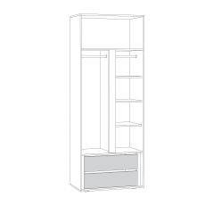 Муссон спальня (модульная) в Александровском - alexsandrovskoe.mebel24.online | фото 10