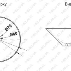 Накладная раковина melana mln-7020-b1+b18 (t4006hb1+b18 ) (сине-черная) в Александровском - alexsandrovskoe.mebel24.online | фото 2