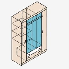 НИКА Н13 Шкаф для одежды в Александровском - alexsandrovskoe.mebel24.online | фото 5