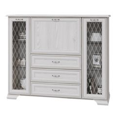НИКОЛЬ Комод с 2 ст.дв., 1 гл.дв., 3 ящика в Александровском - alexsandrovskoe.mebel24.online | фото