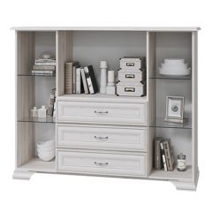 НИКОЛЬ Комод с 2 ст.дв., 1 гл.дв., 3 ящика в Александровском - alexsandrovskoe.mebel24.online | фото 2