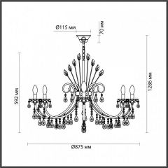 Подвесная люстра Odeon Light Versia 4977/10 в Александровском - alexsandrovskoe.mebel24.online | фото 5