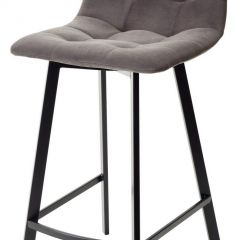 Полубарный стул CHILLI-QB SQUARE графит #14, велюр / черный каркас (H=66cm) М-City в Александровском - alexsandrovskoe.mebel24.online | фото