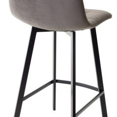 Полубарный стул CHILLI-QB SQUARE графит #14, велюр / черный каркас (H=66cm) М-City в Александровском - alexsandrovskoe.mebel24.online | фото 2