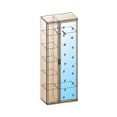 Прихожая Карина композиция 1 (Снежный ясень) в Александровском - alexsandrovskoe.mebel24.online | фото 2