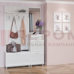 Прихожая Мелисса композиция 8 (Снежный Ясень) в Александровском - alexsandrovskoe.mebel24.online | фото