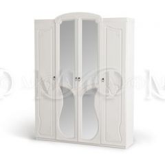 МАРИЯ Шкаф 4-х створчатый (белый) в Александровском - alexsandrovskoe.mebel24.online | фото