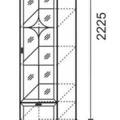 Шкаф для посуды Венеция 20 бодега в Александровском - alexsandrovskoe.mebel24.online | фото 3