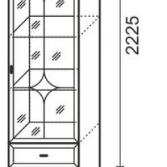 Шкаф для посуды Венеция 9 бодега в Александровском - alexsandrovskoe.mebel24.online | фото 3