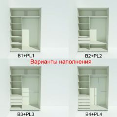 Шкаф-купе 1400 серии SOFT D1+D3+B2+PL1 (2 ящика+1штанга) профиль «Графит» в Александровском - alexsandrovskoe.mebel24.online | фото 6