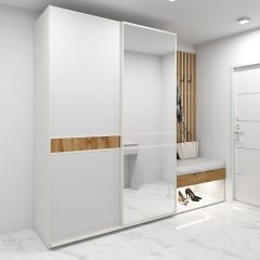 Шкаф-купе 1400 серии SOFT D6+D4+B2+PL2 (2 ящика+1штанга+1 полка) профиль «Капучино» в Александровском - alexsandrovskoe.mebel24.online | фото 4