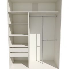Шкаф-купе 1400 серии SOFT D8+D2+B2+PL4 (2 ящика+F обр.штанга) профиль «Графит» в Александровском - alexsandrovskoe.mebel24.online | фото 2