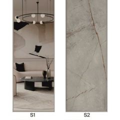 Шкаф-купе 1500 серии SILVER S1+S1+B2+PL2 (2 ящика+1 штанга+1 полка) профиль «Серебро» в Александровском - alexsandrovskoe.mebel24.online | фото 7