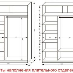 Шкаф-купе 1600 серии SOFT D6+D4+B2+PL2 (2 ящика+1штанга+1 полка) профиль «Капучино» в Александровском - alexsandrovskoe.mebel24.online | фото 8