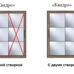 Шкаф-купе №19 Серия 3 Квадро (2000) Ясень Анкор светлый в Александровском - alexsandrovskoe.mebel24.online | фото 3
