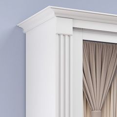 Шкаф-купе 2150 серии NEW CLASSIC K1+K1+K1+B22+PL4 (по 2 ящика лев/прав+F обр.штанга) профиль «Капучино» в Александровском - alexsandrovskoe.mebel24.online | фото 4