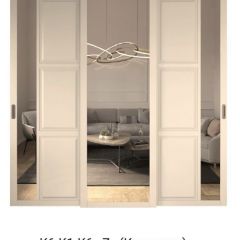 Шкаф-купе 2150 серии NEW CLASSIC K4+K4+K4+B22+PL4(по 2 ящика лев/прав+F обр.штанга) профиль «Капучино» в Александровском - alexsandrovskoe.mebel24.online | фото 15