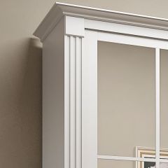 Шкаф-купе 2150 серии NEW CLASSIC K4+K4+K4+B22+PL4(по 2 ящика лев/прав+F обр.штанга) профиль «Капучино» в Александровском - alexsandrovskoe.mebel24.online | фото 4