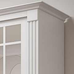 Шкаф-купе 2150 серии NEW CLASSIC K5+K5+K5+B22+PL3 (по 2 ящика лев/прав+1 штанга+1полка) профиль «Капучино» в Александровском - alexsandrovskoe.mebel24.online | фото 4