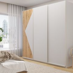 Шкаф-купе 2400 серии SOFT D7+D3+D3+B22+PL4 (по 2 ящика лев/прав+2штанги) профиль «Капучино» в Александровском - alexsandrovskoe.mebel24.online | фото 5