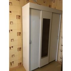 Шкаф-купе Бассо 1300 (Белый) в Александровском - alexsandrovskoe.mebel24.online | фото 3