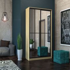 Шкаф-купе Лофт 1200 Шк12-47 (Дуб Сонома) в Александровском - alexsandrovskoe.mebel24.online | фото 8