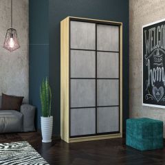 Шкаф-купе Лофт 1200 Шк12-47 (Дуб Сонома) в Александровском - alexsandrovskoe.mebel24.online | фото 14